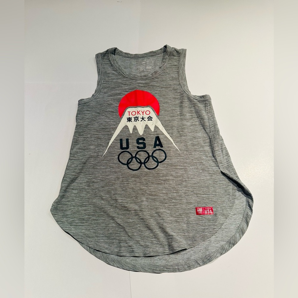USA Olympics Kids Gray Tank Top